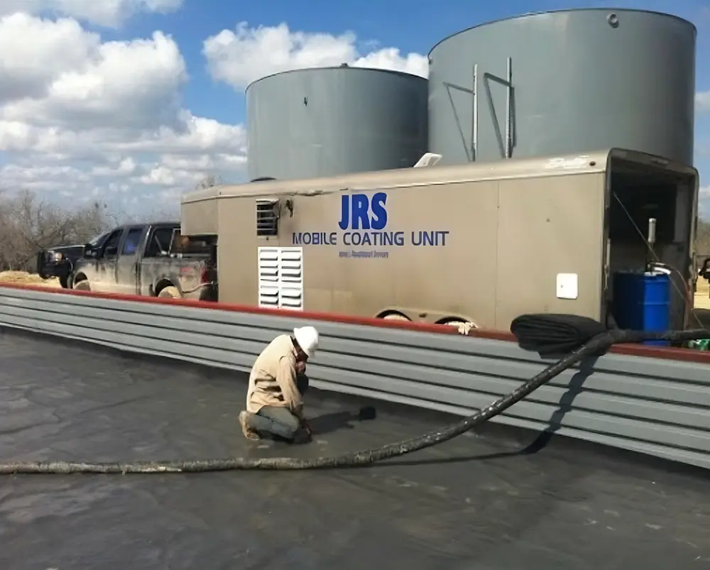 Containment repair in progress